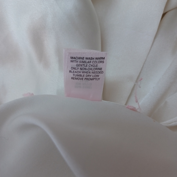 Victorias Secret Peignoir Set Short Gown and Robe Ivory Vintage Womens Small - Picture 11 of 16